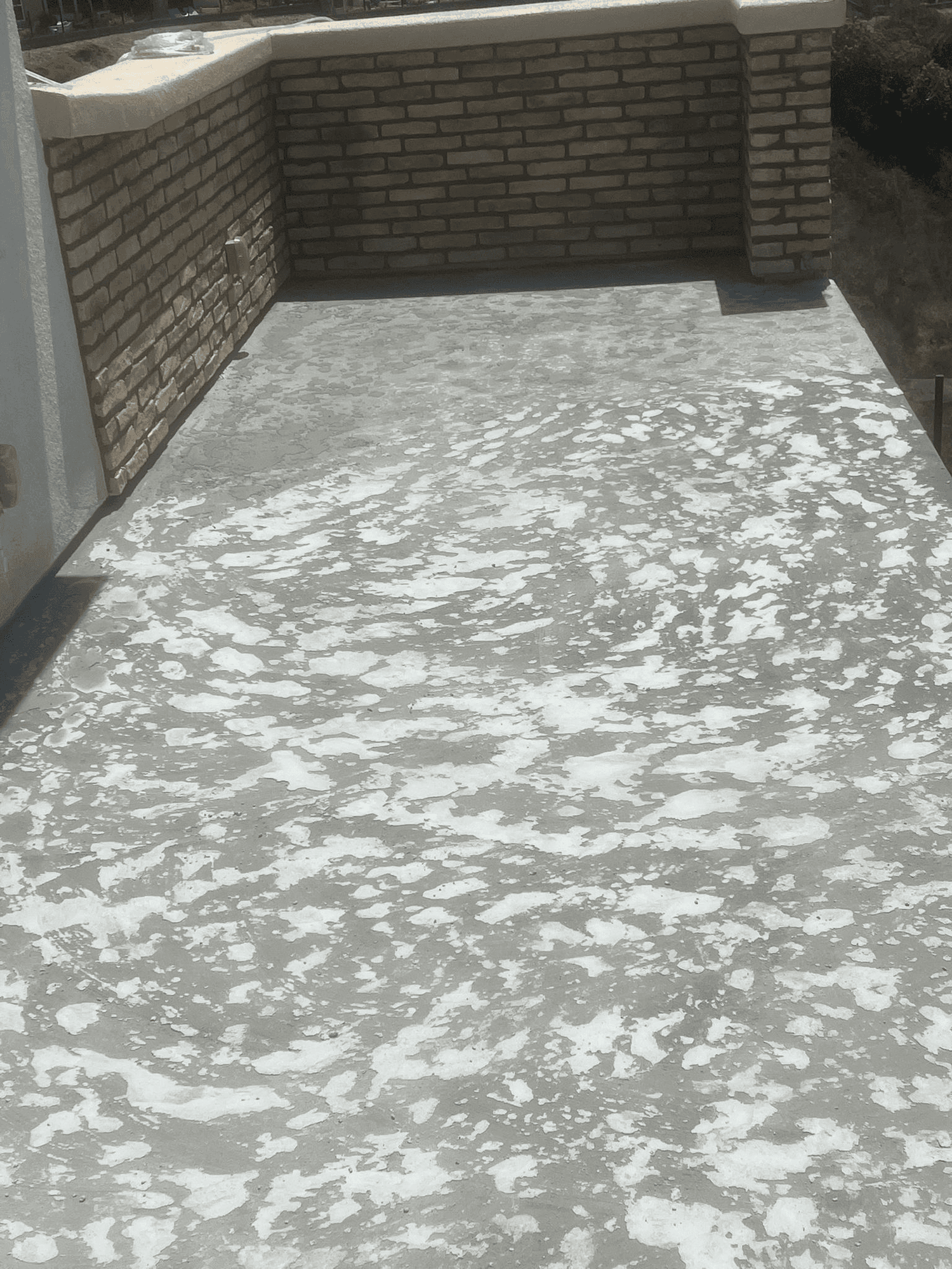 Deck coating preparation and base coat application